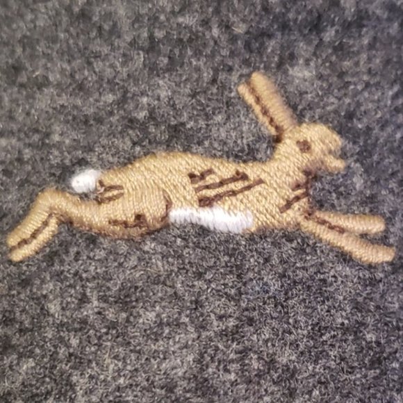 J. Crew /Stubbs & Wootton Gray Collab Classic Flannel Loafers Rabbit /Hare W(6) - Picture 6 of 13